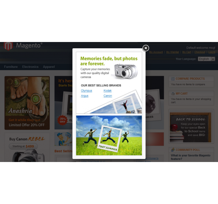 Homepage Banner Popup Magento Extension By Magebuzz Magecloud Net